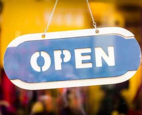 Open sign